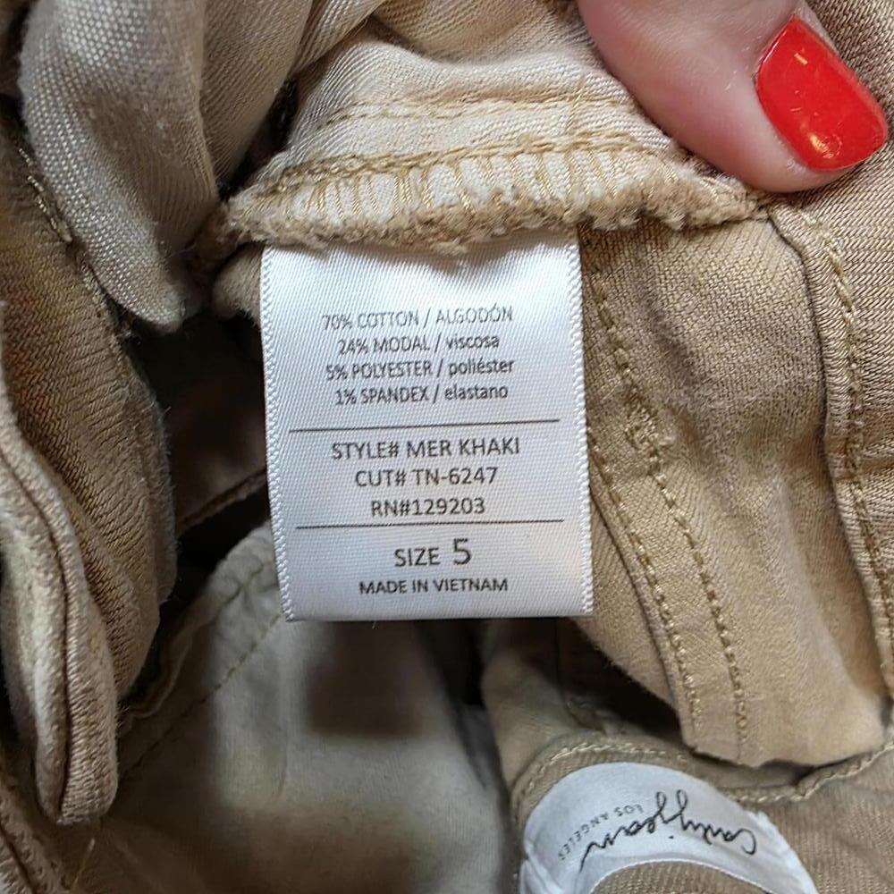 Cary Jean Los Angeles Girl's Tan Wide Leg Pants Size 5 - Picture 8 of 9